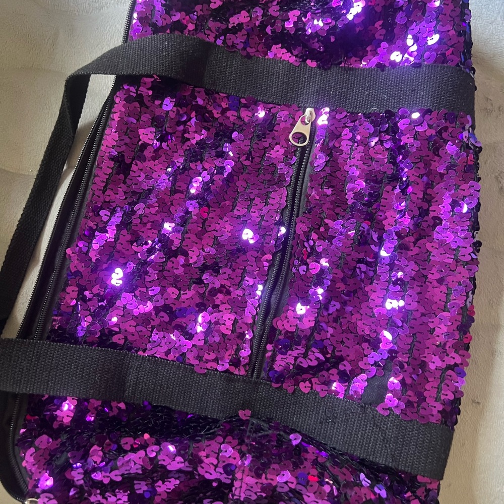 Purple Sequin Women's Bag